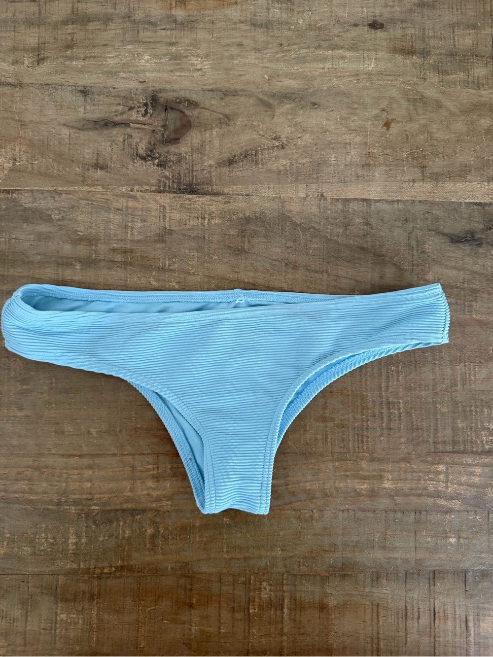 Billabong Light Blue Ribbed Bikini Bottom